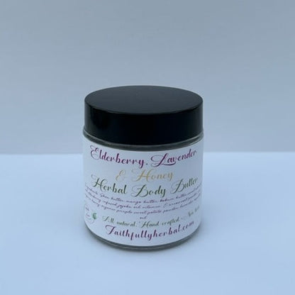 Elderberry, Lavender & Honey Whipped Herbal Body Butter